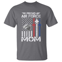 Proud Air Force Mom T Shirt Military Army Mama Vintage American Flag