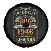 80th Birthday Spare Tire Cover Life Begins At 80 Born In 1946 The Year Of Legends