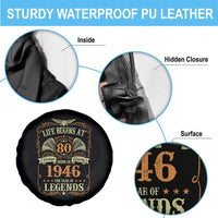80th Birthday Spare Tire Cover Life Begins At 80 Born In 1946 The Year Of Legends