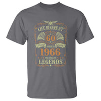 60th Birthday T Shirt Life Begins At 60 Born In 1966 The Year Of Legends