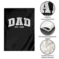 Dad Est 2026 Garden Flag Promoted To Daddy Fathers Day