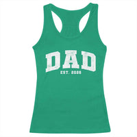 Dad Est 2026 Racerback Tank Top Promoted To Daddy Fathers Day