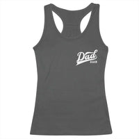 Promoted To Dad Again Racerback Tank Top Funny Daddy Again Pregnancy Announcement