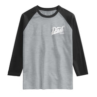 Promoted To Dad Again Raglan Shirt Funny Daddy Again Pregnancy Announcement