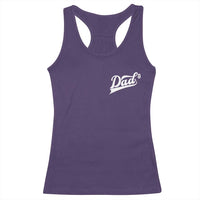 Dad Of Three Racerback Tank Top Funny Daddy Cubed Promoted for The Third Time