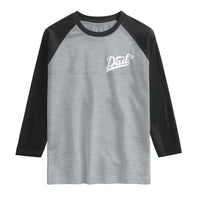 Dad Of Three Raglan Shirt Funny Daddy Cubed Promoted for The Third Time
