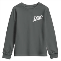Dad Of Three Youth Sweatshirt Funny Daddy Cubed Promoted for The Third Time