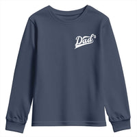 Dad Of Three Youth Sweatshirt Funny Daddy Cubed Promoted for The Third Time