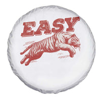 Easy Tiger Spare Tire Cover Vintage Distressed Tiger Trendy Grunge Indie Boho