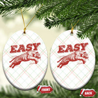 Easy Tiger Ceramic Ornament Vintage Distressed Tiger Trendy Grunge Indie Boho