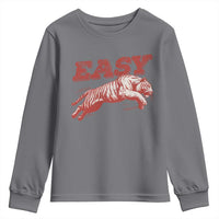 Easy Tiger Youth Sweatshirt Vintage Distressed Tiger Trendy Grunge Indie Boho