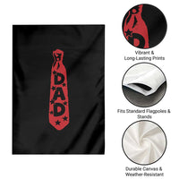 Dad Tie Star Music Lover Fathers Day Garden Flag