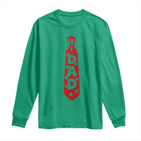 Dad Tie Star Music Lover Fathers Day Long Sleeve Shirt