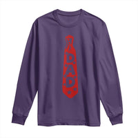 Dad Tie Star Music Lover Fathers Day Long Sleeve Shirt