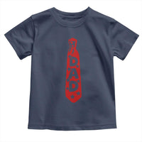 Dad Tie Star Music Lover Fathers Day Toddler T Shirt