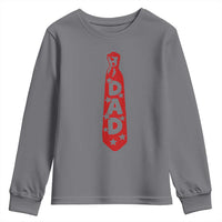 Dad Tie Star Music Lover Fathers Day Youth Sweatshirt