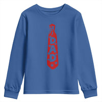 Dad Tie Star Music Lover Fathers Day Youth Sweatshirt