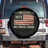 55th Birthday Retirement Spare Tire Cover Vintage 1971 Retired 2026 American Flag
