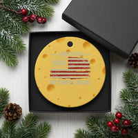 60th Birthday Retirement Ceramic Ornament Vintage 1966 Retired 2026 American Flag