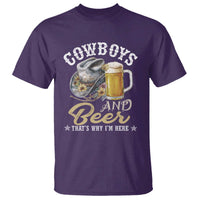 Western T Shirt Cowboys And Beer That's Why I'm Here Funny Saying - Wonder Print Shop