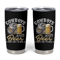Western Tumbler Cup Cowboys And Beer That's Why I'm Here Funny Saying - Wonder Print Shop