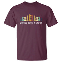 Chess Lover T Shirt Choose Your Weapon Retro Vintage TS11