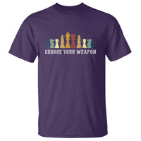 Chess Lover T Shirt Choose Your Weapon Retro Vintage TS11