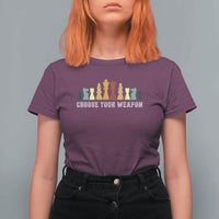 Chess Lover T Shirt For Women Choose Your Weapon Retro Vintage TS11
