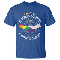 LGBT Gay Pride T Shirt I May Be Straight But I Don't Hate Rainbow Flag Hand - Wonder Print Shop