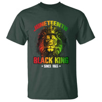 Juneteenth Black King Since 1865 T Shirt Cool Awesome Lion Flag - Wonder Print Shop