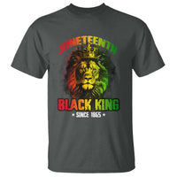 Juneteenth Black King Since 1865 T Shirt Cool Awesome Lion Flag - Wonder Print Shop