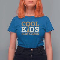 Chess Lover T Shirt For Women Cool Kids Play Chess Vintage King - Wonder Print Shop