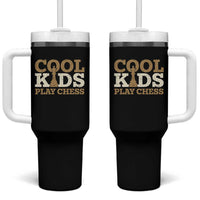 Chess Lover Tumbler With Handle Cool Kids Play Chess Vintage King