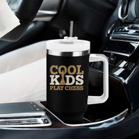 Chess Lover Tumbler With Handle Cool Kids Play Chess Vintage King