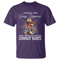 Funny Cowgirl T Shirt Forget Glass Slippers This Princess Wears Boots Western - Wonder Print Shop