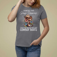 Funny Cowgirl T Shirt For Women Forget Glass Slippers This Princess Wears Boots Western - Wonder Print Shop