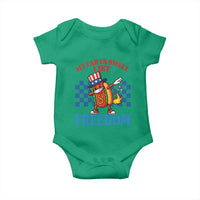 Funny My Farts Smell Like Freedom Baby Onesie July 4th Hot Dog Lover - Wonder Print Shop