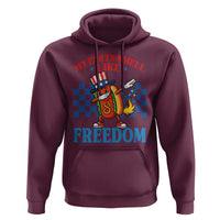 Funny My Farts Smell Like Freedom Hoodie July 4th Hot Dog Lover - Wonder Print Shop
