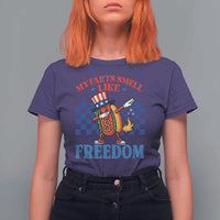 Funny My Farts Smell Like Freedom T Shirt For Women July 4th Hot Dog Lover - Wonder Print Shop