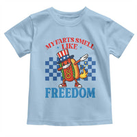 Funny My Farts Smell Like Freedom Toddler T Shirt July 4th Hot Dog Lover - Wonder Print Shop