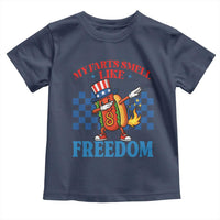 Funny My Farts Smell Like Freedom Toddler T Shirt July 4th Hot Dog Lover - Wonder Print Shop
