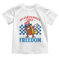 Funny My Farts Smell Like Freedom Toddler T Shirt July 4th Hot Dog Lover - Wonder Print Shop