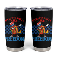 Funny My Farts Smell Like Freedom Tumbler Cup July 4th Hot Dog Lover - Wonder Print Shop