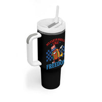 Funny My Farts Smell Like Freedom Tumbler With Handle July 4th Hot Dog Lover - Wonder Print Shop