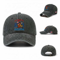 Funny My Farts Smell Like Freedom Washed Cotton Baseball Cap July 4th Hot Dog Lover