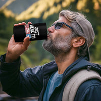 Funny Fireworks Just Here To Bang 4 in 1 Can Cooler Tumbler American Flag Firecracker - Wonder Print Shop