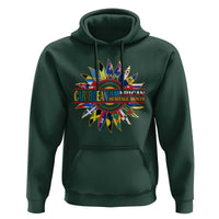 Funny Caribbean American Heritage Month Hoodie Flower