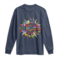 Funny Caribbean American Heritage Month Long Sleeve Shirt Flower
