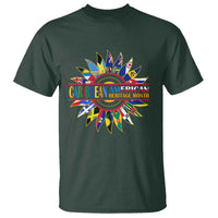 Funny Caribbean American Heritage Month T Shirt Flower