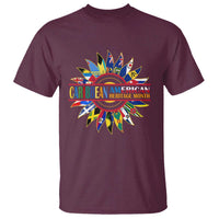 Funny Caribbean American Heritage Month T Shirt Flower